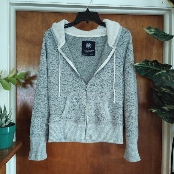 Was💲15! 🦅AEO zip-up hooded jacket - Picture 2 of 11